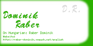 dominik raber business card